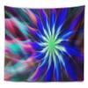 Designart ' Dance of Bright Spiral Blue Flower' Floral Tapestry Blanket Dcor Wall Art for Home and Office X-Large: 92 in. x 78 in view 3