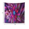 Designart ' Huge Purple Pink Fractal Flower' Floral Tapestry Blanket Dcor Wall Art for Home and Office Medium: 39" x 32" view 4