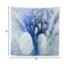 Designart ' Blue Mystic Psychedelic Tree' Abstract Tapestry Blanket Dcor Wall Art for Home and Office Medium: 39" x 32" view 4