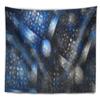 Designart ' Crystal Cell Dark Blue Steel Texture' Abstract Tapestry Blanket Dcor Wall Art for Home and Office, Created On Lightweight Polyester Fabric x Large: 92 in. x 78 in view 2