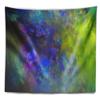 Designart ' Blue Green Starry Fractal Sky' Abstract Tapestry Blanket Dcor Wall Art for Home and Office x Large: 92 in. x 78 in view 2