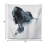 Designart ' Woman Double Exposure' Portrait Tapestry Blanket Dcor Wall Art for Home and Office x Large: 80 in. x 68 in view 4