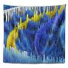 Designart ' Macro Render Structure Blue Yellow' Contemporary Tapestry Blanket Dcor Wall Art for Home and Office, Created On Lightweight Polyester Fabric Medium: 39 in. x 32 in view 2