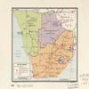 18" x 24" 1963 Map Of South Africa Railroads Roads view 1
