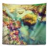 Designart ' Mountain River with Stones' Seashore Tapestry Blanket Dcor Wall Art for Home and Office, Created On Lightweight Polyester Fabric x Large: 92 in. x 78 in view 2