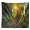 Designart ' Archaeological Park Cebal Guatemala' Landscape Tapestry Blanket Dcor Wall Art for Home and Office, Created On Lightweight Polyester Fabric x Large: 92 in. x 78 in view 2