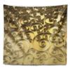 Designart ' 3D Golden Curly Background' Abstract Tapestry Blanket Dcor Wall Art for Home and Office x Large: 92 in. x 78 in view 2