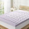 Mellow 3 Inch 5-Zone Memory Foam Mattress Topper, Soothing Lavender Infusion, Dorm Essentials, King view 1