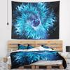 Designart ' Blue Magical Wormhole Fractal' Abstract Tapestry Blanket Dcor Wall Art for Home and Office, Created On Lightweight Polyester Fabric x Large: 92 in. x 78 in view 2