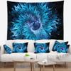 Designart ' Blue Magical Wormhole Fractal' Abstract Tapestry Blanket Dcor Wall Art for Home and Office, Created On Lightweight Polyester Fabric x Large: 92 in. x 78 in view 3