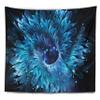 Designart ' Blue Magical Wormhole Fractal' Abstract Tapestry Blanket Dcor Wall Art for Home and Office, Created On Lightweight Polyester Fabric x Large: 92 in. x 78 in view 4