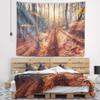Designart ' Crimean Mountains Tree Shade' Landscape Photography Tapestry Blanket Dcor Wall Art for Home and Office x Large: 92 in. x 78 in view 3