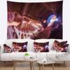 Designart ' Blue Light in Antelope Canyon' Landscape Photography Tapestry Blanket Dcor Wall Art for Home and Office x Large: 92 in. x 78 in view 1