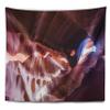 Designart ' Blue Light in Antelope Canyon' Landscape Photography Tapestry Blanket Dcor Wall Art for Home and Office x Large: 92 in. x 78 in view 3