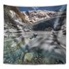 Designart ' Cave in Rugged Rocky Setting' Landscape Tapestry Blanket Dcor Wall Art for Home and Office x Large: 92 in. x 78 in view 2