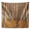 Designart ' Dense Birch Fall' Forest Tapestry Blanket Dcor Wall Art for Home and Office, Created On Lightweight Polyester Fabric x Large: 92 in. x 78 in view 2