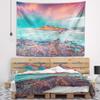 Designart ' Blue Waters in Spring' Seascape Photography Tapestry Blanket Dcor Wall Art for Home and Office, Created On Lightweight Polyester Fabric x Large: 92 in. x 78 in view 1