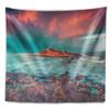 Designart ' Blue Waters in Spring' Seascape Photography Tapestry Blanket Dcor Wall Art for Home and Office, Created On Lightweight Polyester Fabric x Large: 92 in. x 78 in view 2