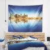 Designart ' Calm Singapore Skyline' Cityscape Photography Tapestry Blanket Dcor Wall Art for Home and Office, Created On Lightweight Polyester Fabric x Large: 92 in. x 78 in view 2