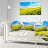 Designart Lone Tree in Blooming Cozla Park' Contemporary Landscape Printed Throw Cushion Pillow Cover for Living Room, Sofa 20" Round view 2