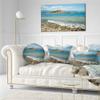 Designart Small Isle Turkey Panorama' Seashore Throw Cushion Pillow Cover for Living Room, Sofa 20" Round view 2