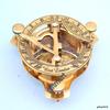 Mahira Nautical 3" Brass Sundail Compass Antique Vintage Style Nautical Maritime & Leather Gift view 1