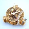Mahira Nautical 3" Brass Sundail Compass Antique Vintage Style Nautical Maritime & Leather Gift view 4