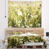 Designart ' Wild Chamomile Field' Flower Tapestry Blanket Dcor Wall Art for Home and Office, Created On Lightweight Polyester Fabric Medium: 39 in. x 32 in view 1