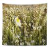 Designart ' Wild Chamomile Field' Flower Tapestry Blanket Dcor Wall Art for Home and Office, Created On Lightweight Polyester Fabric Medium: 39 in. x 32 in view 2