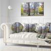 Designart Central Park New York City in Autumn' Landscape Printed Throw Cushion Pillow Cover for Living Room, Sofa 20" Round view 2