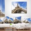Designart Fantastic View Paris Eiffel Towerfrom Ground' Cityscape Throw Lumbar Living Room, Sofa, High Quality Pillow Insert + Cushion Cover Printed On Both Side 12 in. x 20 in view 3
