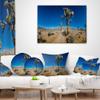 Designart Sandy Desert Road Panorama' Landscape Wall Throw Living Room, Sofa, High Quality Pillow Insert + Cushion Cover Printed On Both Side 18 in. x 18 in view 3