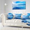 Designart Sunset Blue Panoramic Landscape Wall Throw Living Room, Sofa, High Quality Pillow Insert + Cushion Cover Printed On Both Side 20" Round view 2