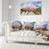 Designart Eye Looking at The Grand Canyon' Landscape Throw Living Room, Sofa, High Quality Pillow Insert + Cushion Cover Printed On Both Side 20" Round view 2