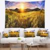 Designart ' Beautiful Meadow Panorama' Landscape Tapestry Blanket Dcor Wall Art for Home and Office x Large: 92 in. x 78 in view 3
