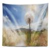 Designart ' Blooming Dandelion Under Bright Sky' Floral Tapestry Blanket Dcor Wall Art for Home and Office x Large: 92" x 78" view 2