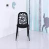 Container Furniture Direct Anastasia Modern Stackable Plastic Side Chair Black view 1