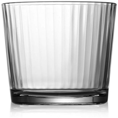 Circleware 40101 Hill Street Set of 4-12.5 oz Heavy Base Whiskey Glasses Drinking Glassware, Party Beverage Cups for Water, Liquor, Cocktails, Beer, Ice Tea, Juice, Gifts, 4pc DOF, Spectrum