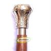 Mahira Nautical Designer Brass Victorian Handle Wooden Vintage Walking Cane Antique Style Stick Free Compass view 1