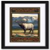 Steamboat Springs Colorado Whistling Elk Professionally Framed & Matted Art Print from Travel Artwork by Artist Paul A. Lanquist Framed Art Size: 18" x 24" view 1