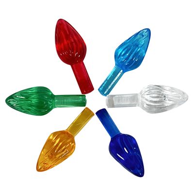 National Artcraft Medium Twist-Style Ceramic Christmas Tree Lights for New or Vintage Ceramic Christmas Trees - 100/Pack (Multi-Colored)