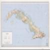 12" x 24" 1960 Map Of Cuba Railroads Roads view 1