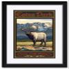 Estes Park Colorado Whistling Elk Professionally Framed & Matted Art Print from Travel Artwork by Artist Paul A. Lanquist Framed Art Size: 18" x 24" view 1