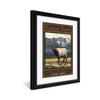 Estes Park Colorado Whistling Elk Professionally Framed & Matted Art Print from Travel Artwork by Artist Paul A. Lanquist Framed Art Size: 18" x 24" view 3