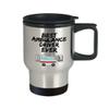 Ambulance Driver Travel Mug - Best Ambulance Driver Ever - Funny Gift for Paramedic - Car Coffee Tea 14 oz Stainless Steel view 2