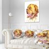 Aggressive Brown Dog Watercolor' Animal Round Throw Pillow & Round Cushion Pillow Cover for Living Room, Sofa view 2
