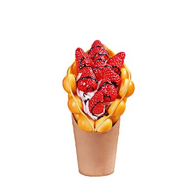 ALDKitchen Bubble Waffle Display | Artificial Bubble Waffle for Restaurants | Food Decoration (20)