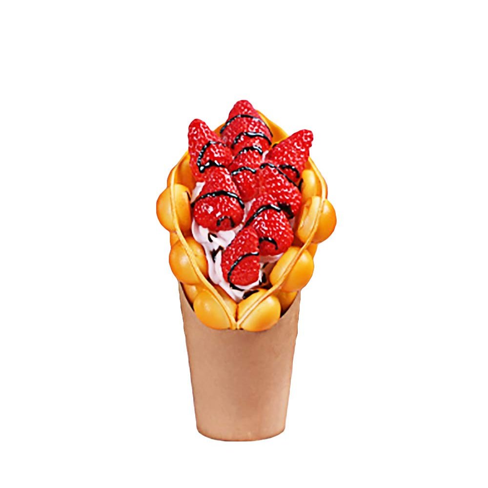 ALDKitchen Bubble Waffle Display | Artificial Bubble Waffle for Restaurants | Food Decoration (20)