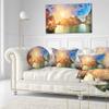 Designart Grand Canal Venice Panorama' Cityscape Throw Living Room, Sofa, High Quality Pillow Insert + Cushion Cover Printed On Both Side 20" Round view 2