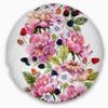 Designart Watercolor Pink Composition' Floral Throw Cushion Pillow Cover for Living Room, Sofa 20" Round view 1